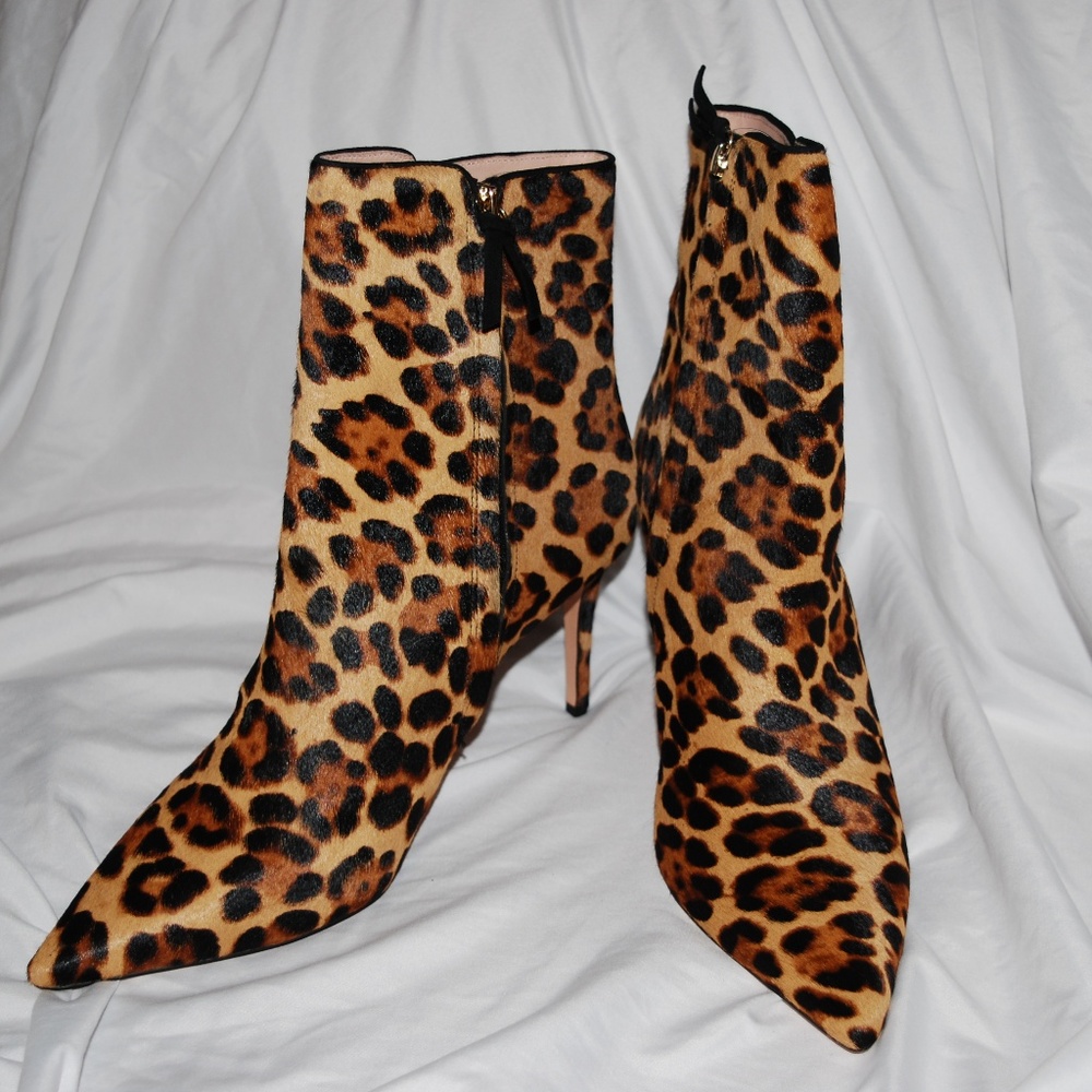 Leopard / Cheetah! J Crew sz 12 Hide-on-Hair boots
